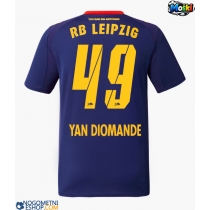 Moški Nogometni dresi RB Leipzig Yan Diomande #49 Gostujoči 2025-26 Kratek Rokav